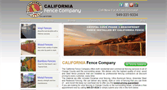 Desktop Screenshot of californiafenceco.com